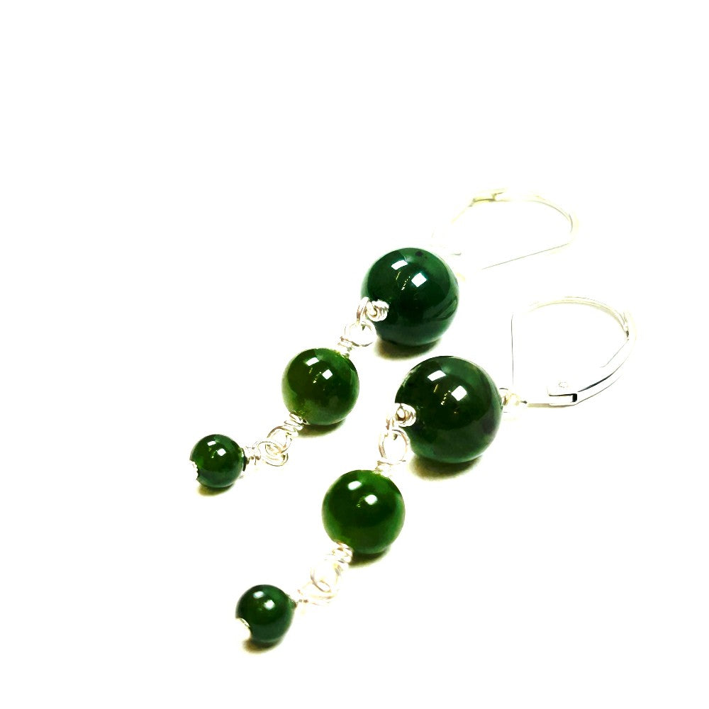 ade and Sterling Silver Drop Earrings - by Sarita Kamat Designs|4681