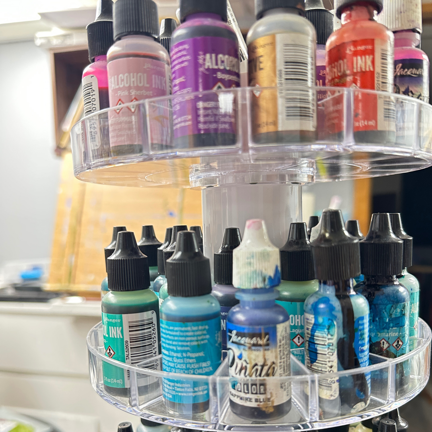 3-Session Alcohol Ink Workshop with Sarita Kamat.