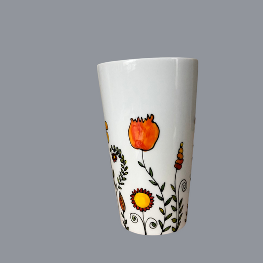 Painted mug from Artem Pop Up Gallery's ceramic painting art workshop