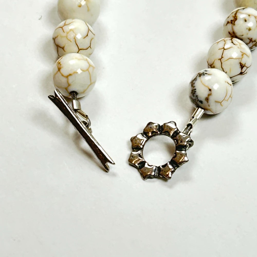 Agate & Howlite Gemstone Necklace – by Sarita Kamat Designs|4583