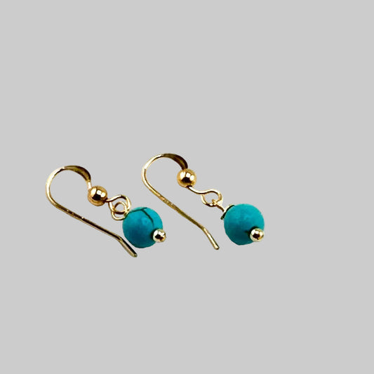Magnesite Earrings 14K Gold filled - by Sarita Kamat|3718