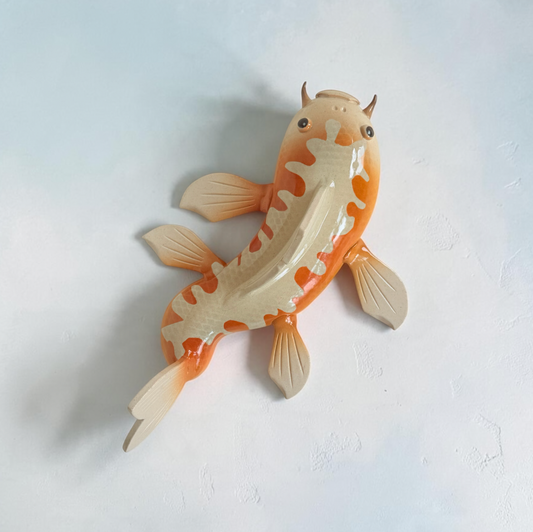 Orange Koi wall fish by Tim Mikus|5309