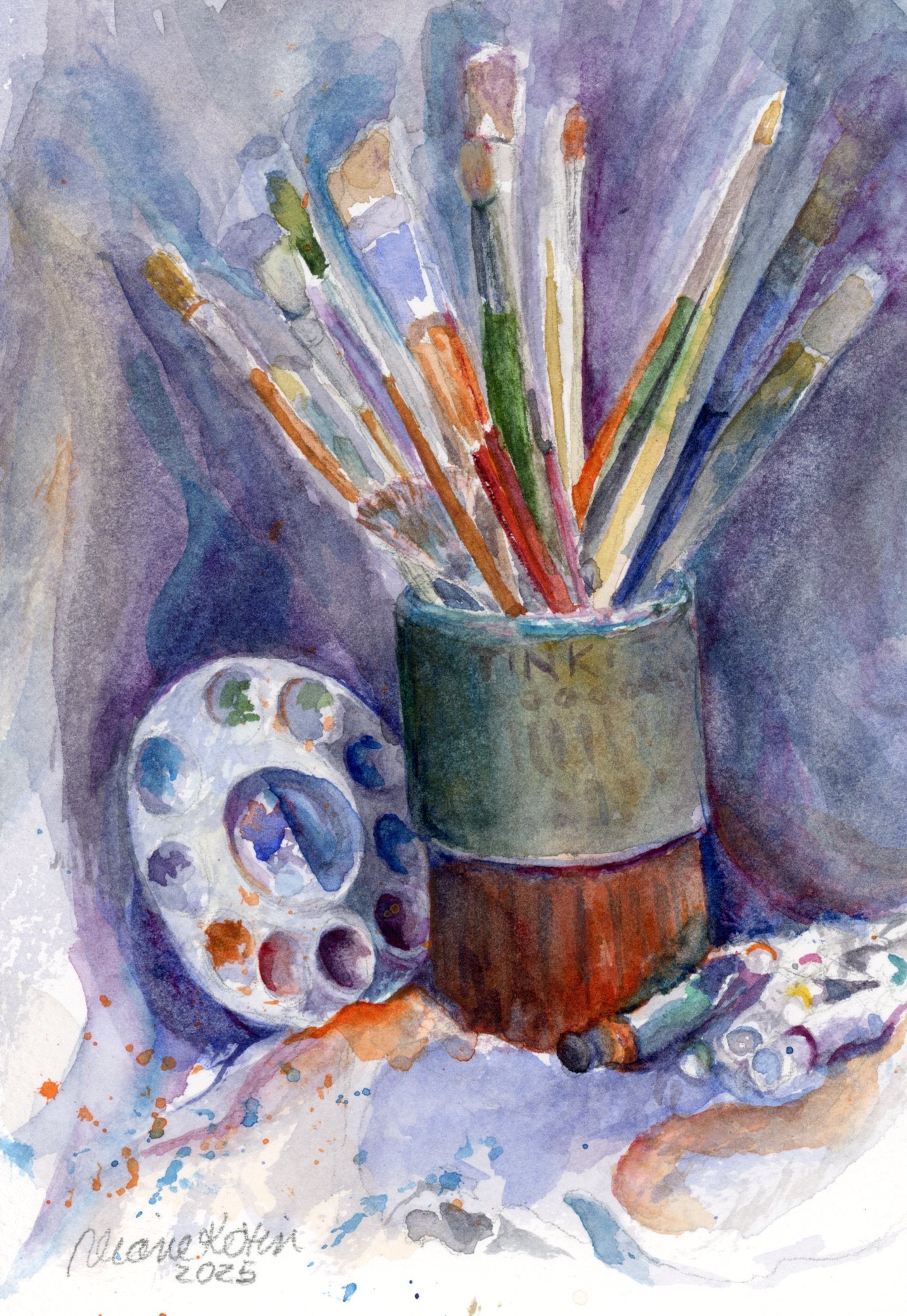 Watercolor painting by Diane Kotin