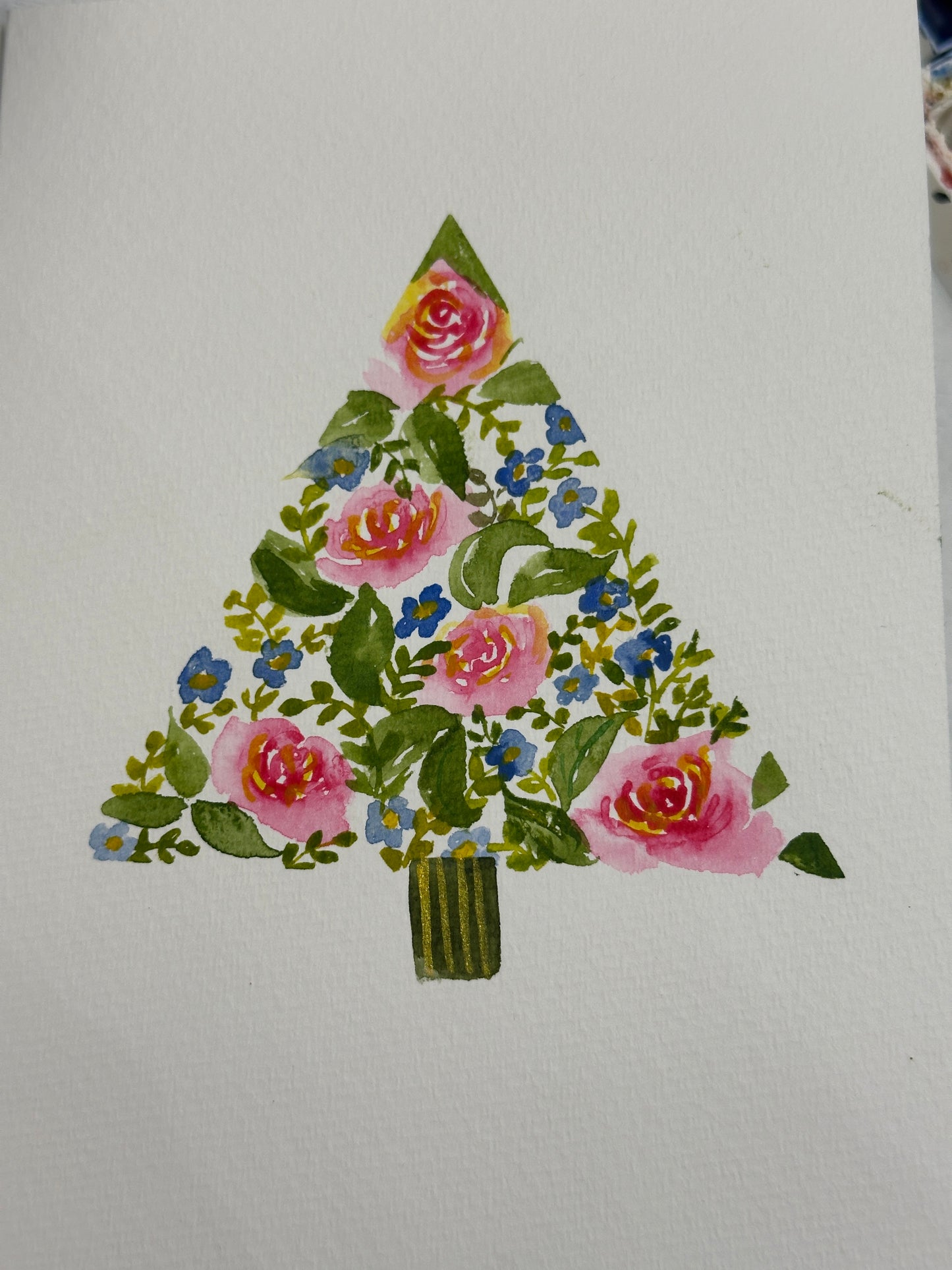 11-07-2025, 5:00pm - 7:00 pm, Make Holiday Cards in Watercolors with Sarita Kamat