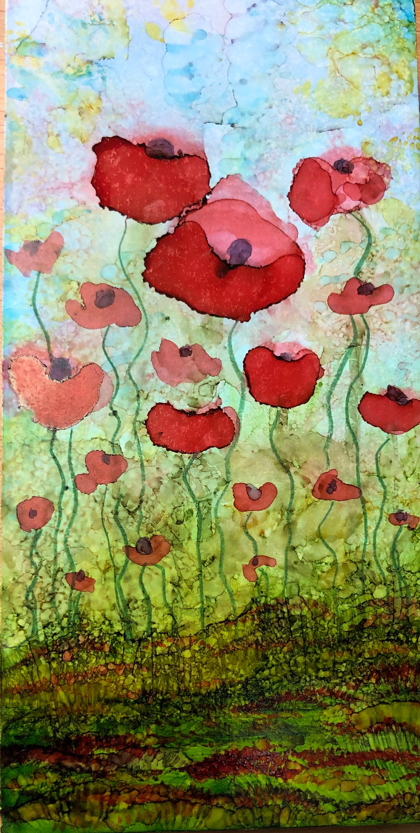 3-Session Alcohol Ink Workshop with Sarita Kamat.