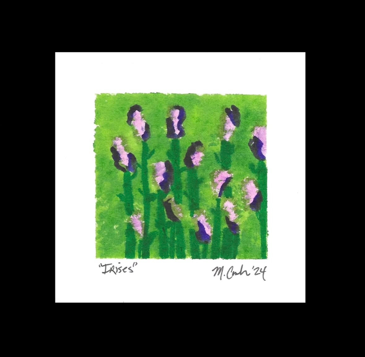 Painting of Irises by Matt Conlon