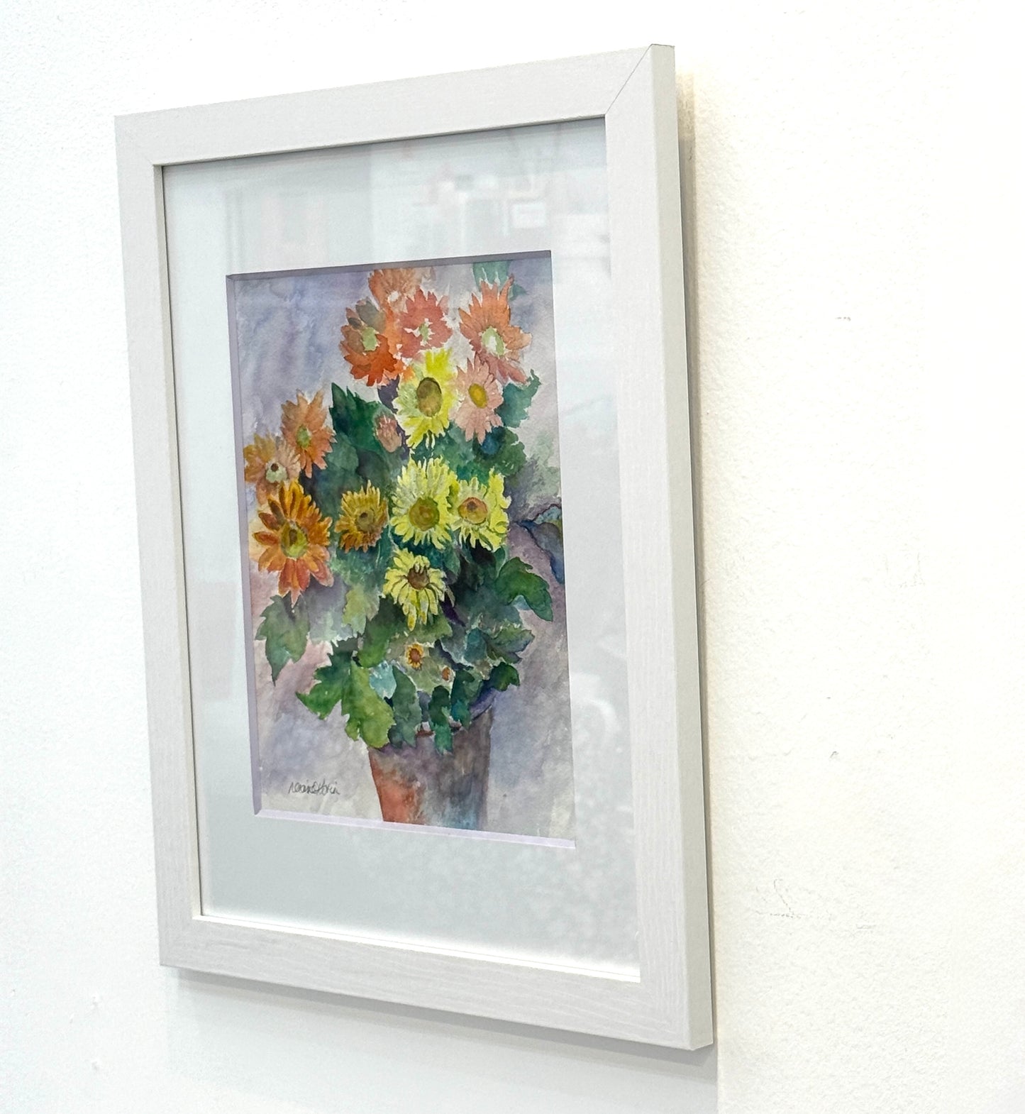 Many Mums - Original watercolor painting - by Diane Kotin