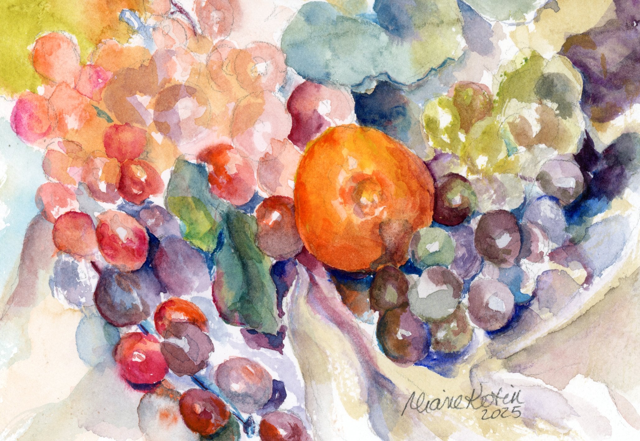 Watercolor painting by Diane Kotin