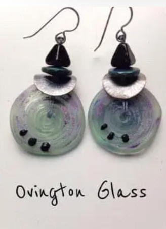 Earrings from Karevn Ovington Glass Studio