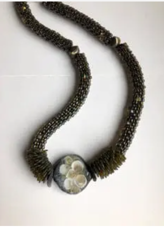 Necklace from Karen Ovington Glass Studio