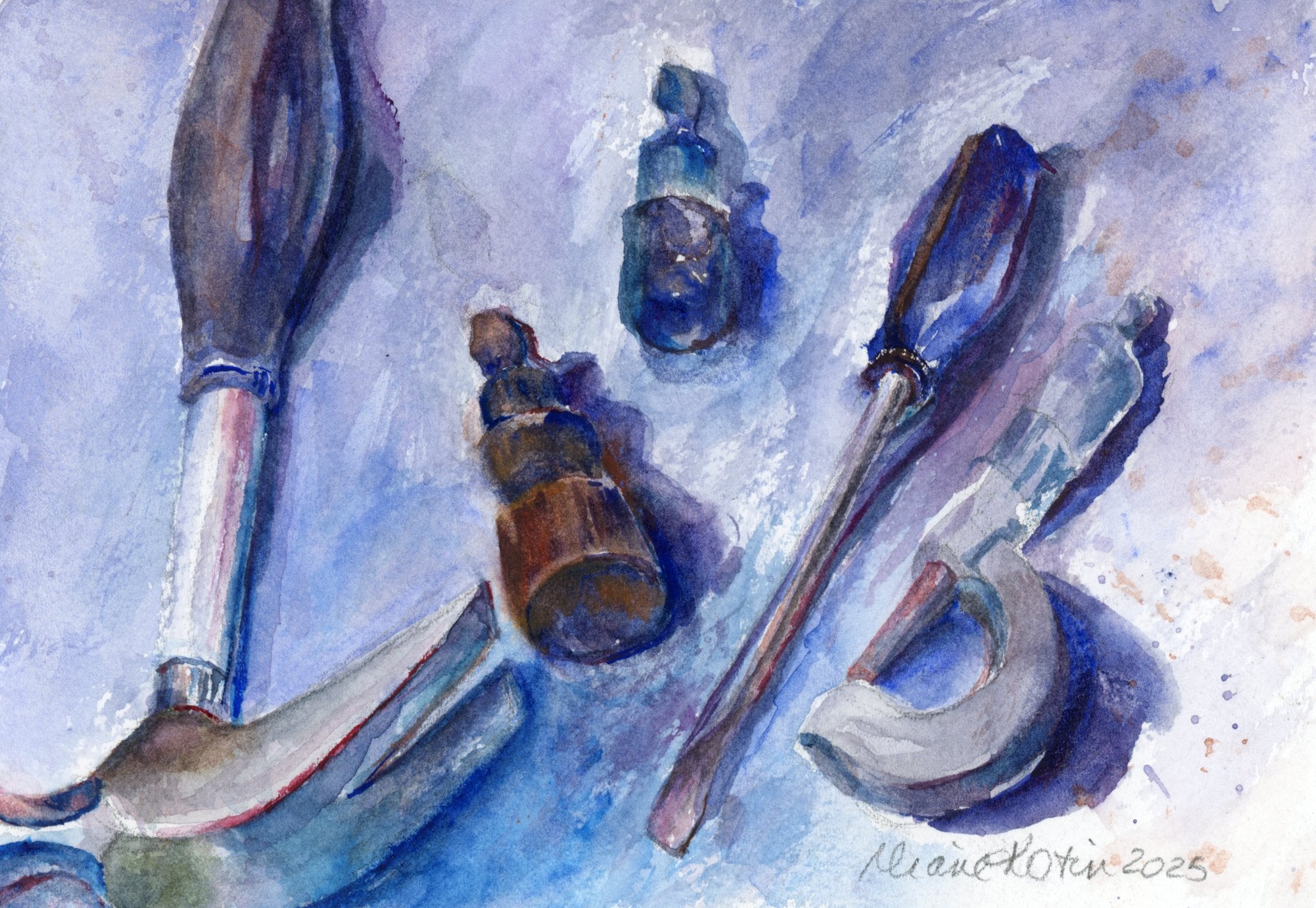 Watercolor painting by Diane Kotin