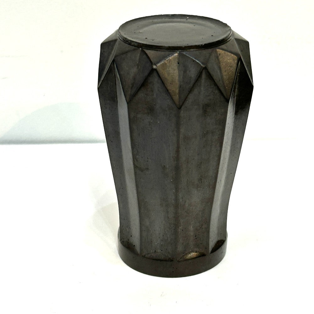 Charcoal Geometric Concrete Vase - Hirman Ahmed|5580