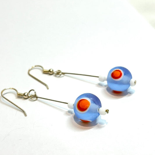 Dotted Marbl;e Earrings by Terry Nugent|3704