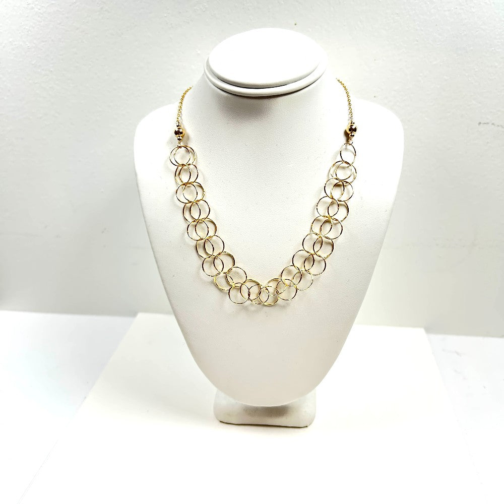 !4k Gold Filled Linked Circle Necklace - by Sarita Kamat Designs|5192