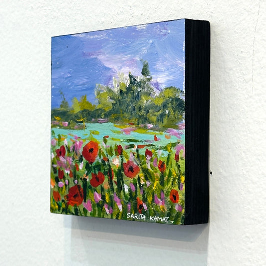Poppies at the Pond - Sarita Kamat|3407