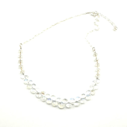 Moonstone Teardrop BEads Necklace SS - by Sarita Kamat Designs|3493