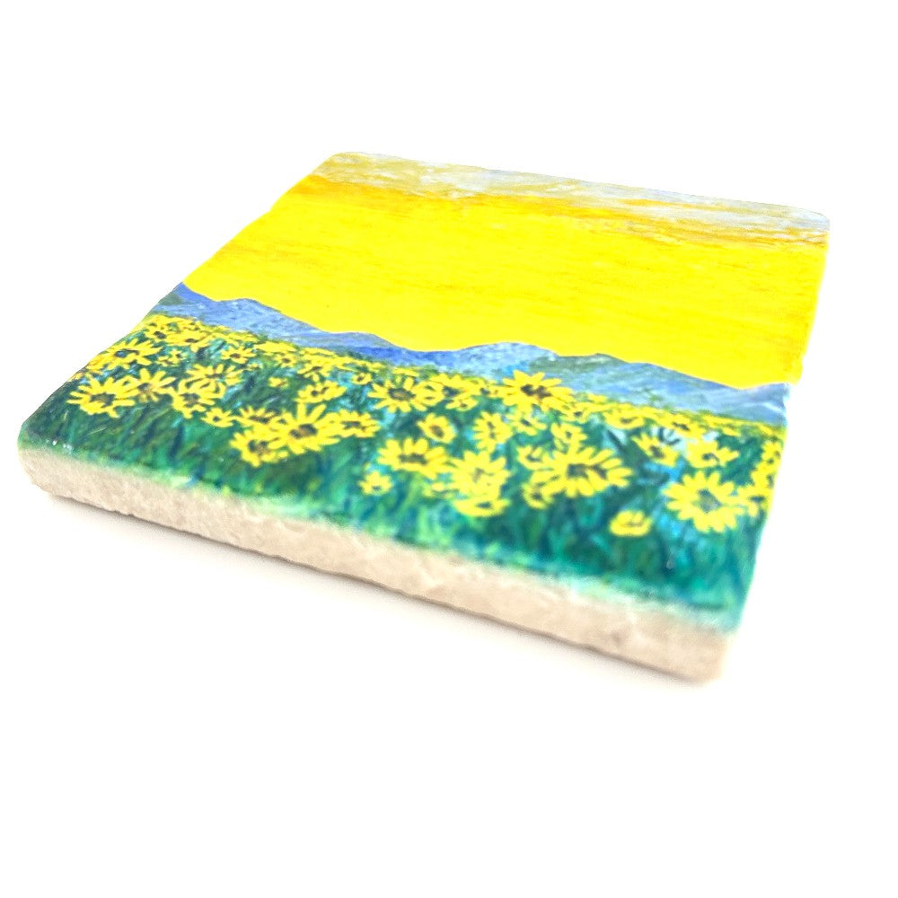 Where the Sunflowers Meet the Mountains- Made at Artem|4058