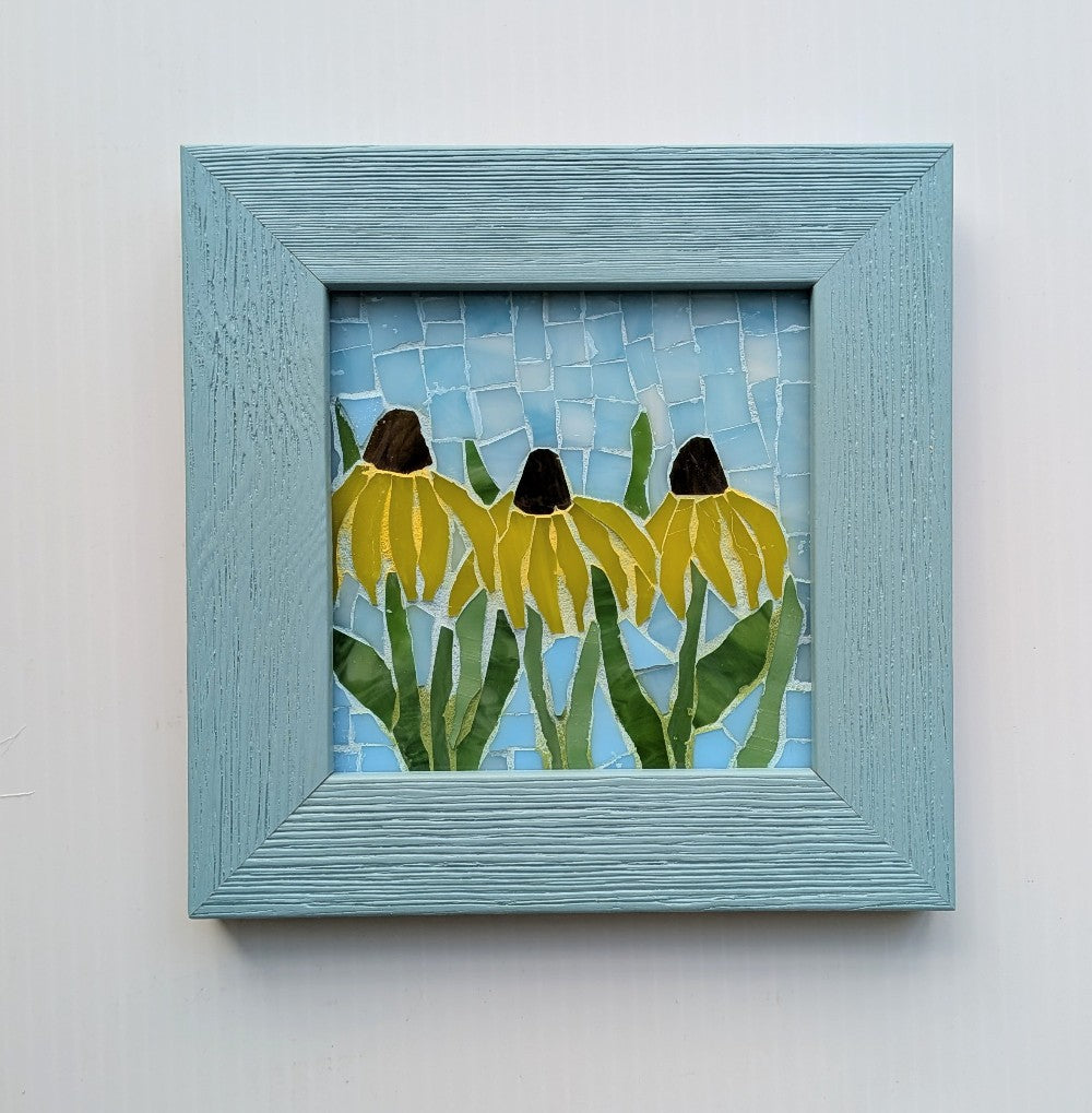 Yellow coneflowers - by Vaiju Saraf|5015