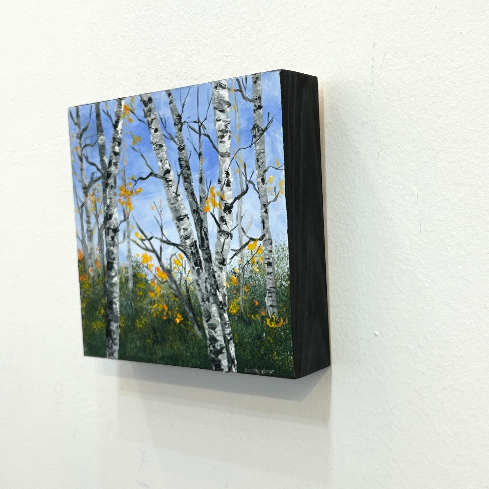 The Birch Forest #42 Golden Leaves  - by Sarita Kamat Designs|5151