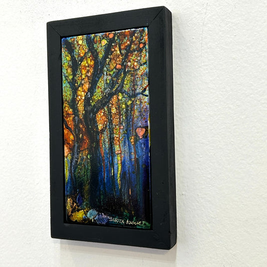 The Enchanted Forest #44 | Original Alcohol Ink Painting by Sarita Kamat Designs|4728
