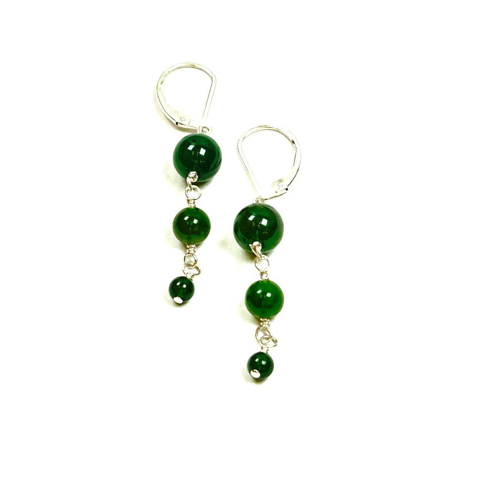 ade and Sterling Silver Drop Earrings - by Sarita Kamat Designs|4679