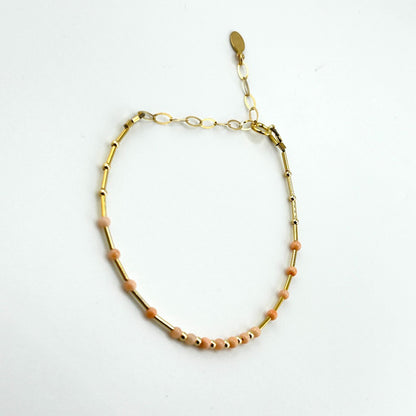 Coral bracelet 14K Goldfilled - by Sarita Kamat|4146