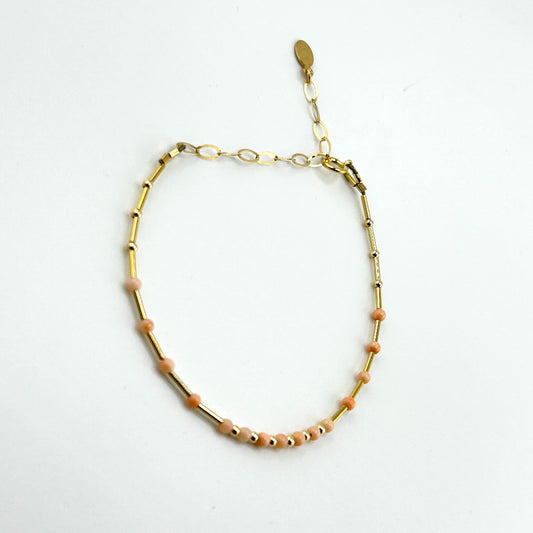 Coral bracelet 14K Goldfilled - by Sarita Kamat|4146