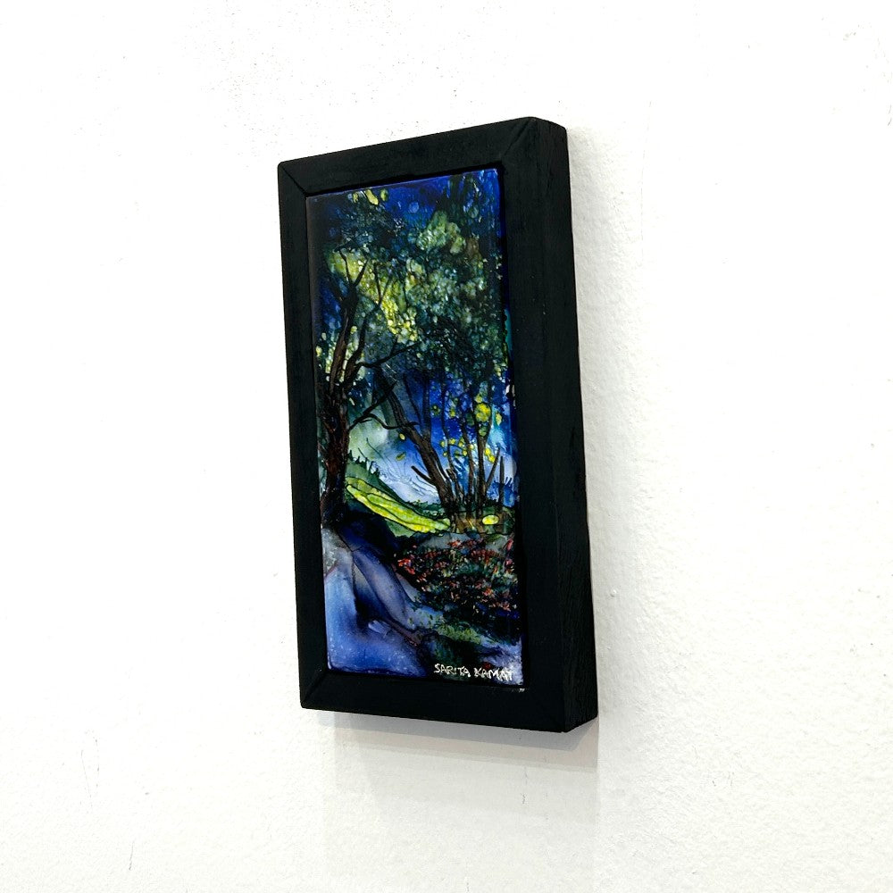 The Enchanted Forest #43 | Original Alcohol Ink Painting by Sarita Kamat Designs|4590