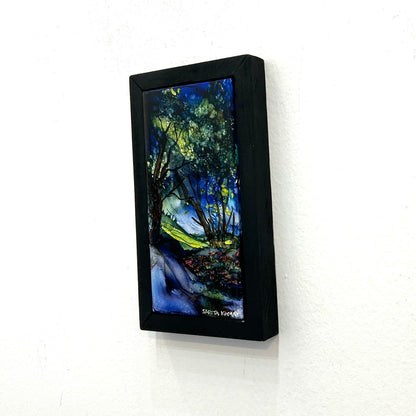 The Enchanted Forest #43 | Original Alcohol Ink Painting by Sarita Kamat Designs|4590