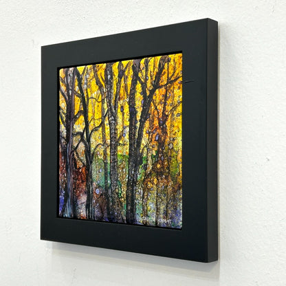 The Enchanted Forest #70 Original Alcohol Ink Forest Painting - by Sarita Kamat Designs|5171