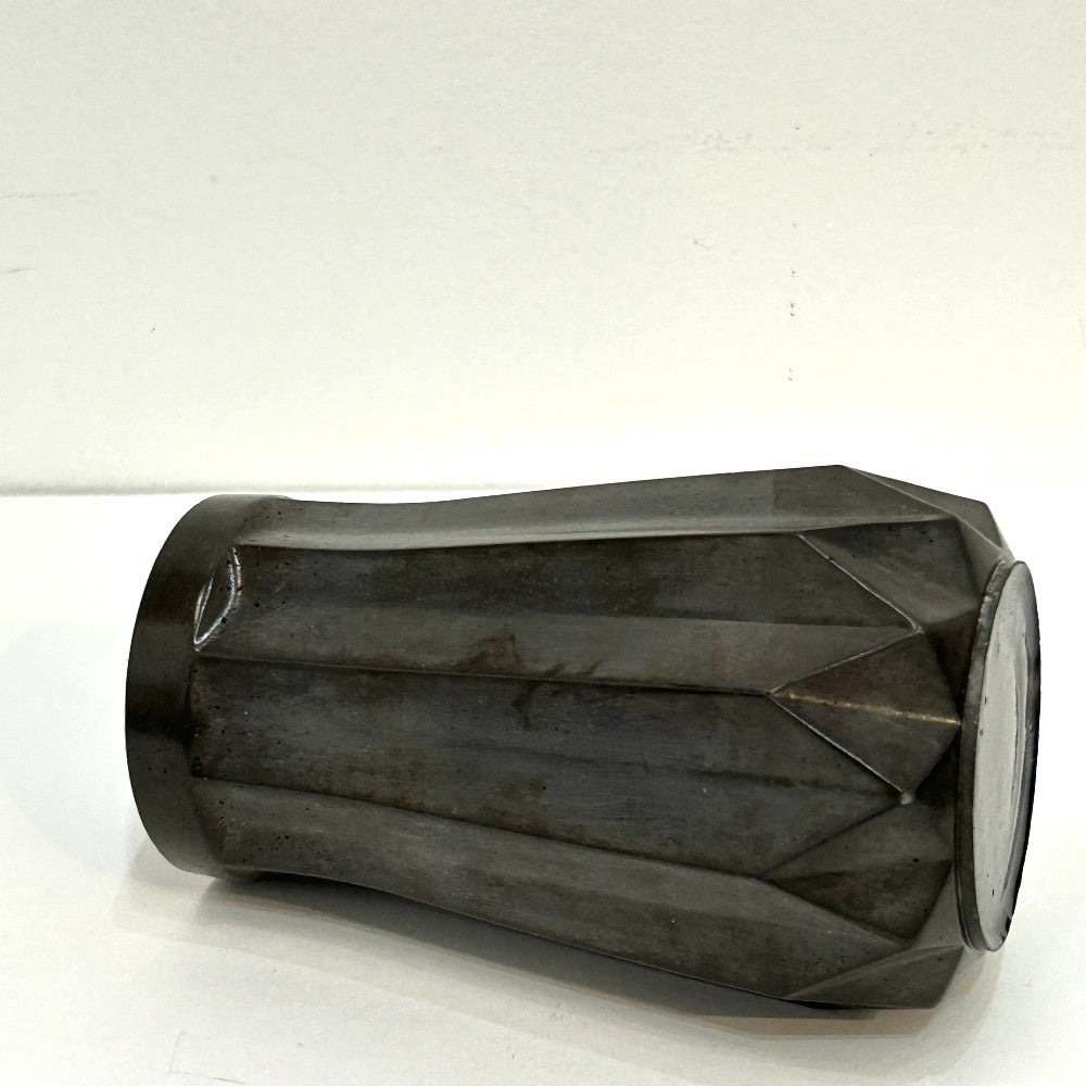 Charcoal Geometric Concrete Vase - Hirman Ahmed|5579