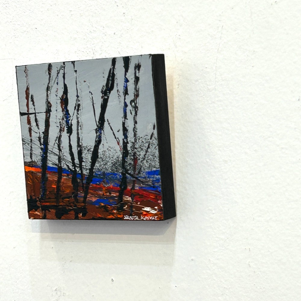 Whispers of the Woodland – Original Acrylic Forest Painting by Sarita Kamat Designs|5541