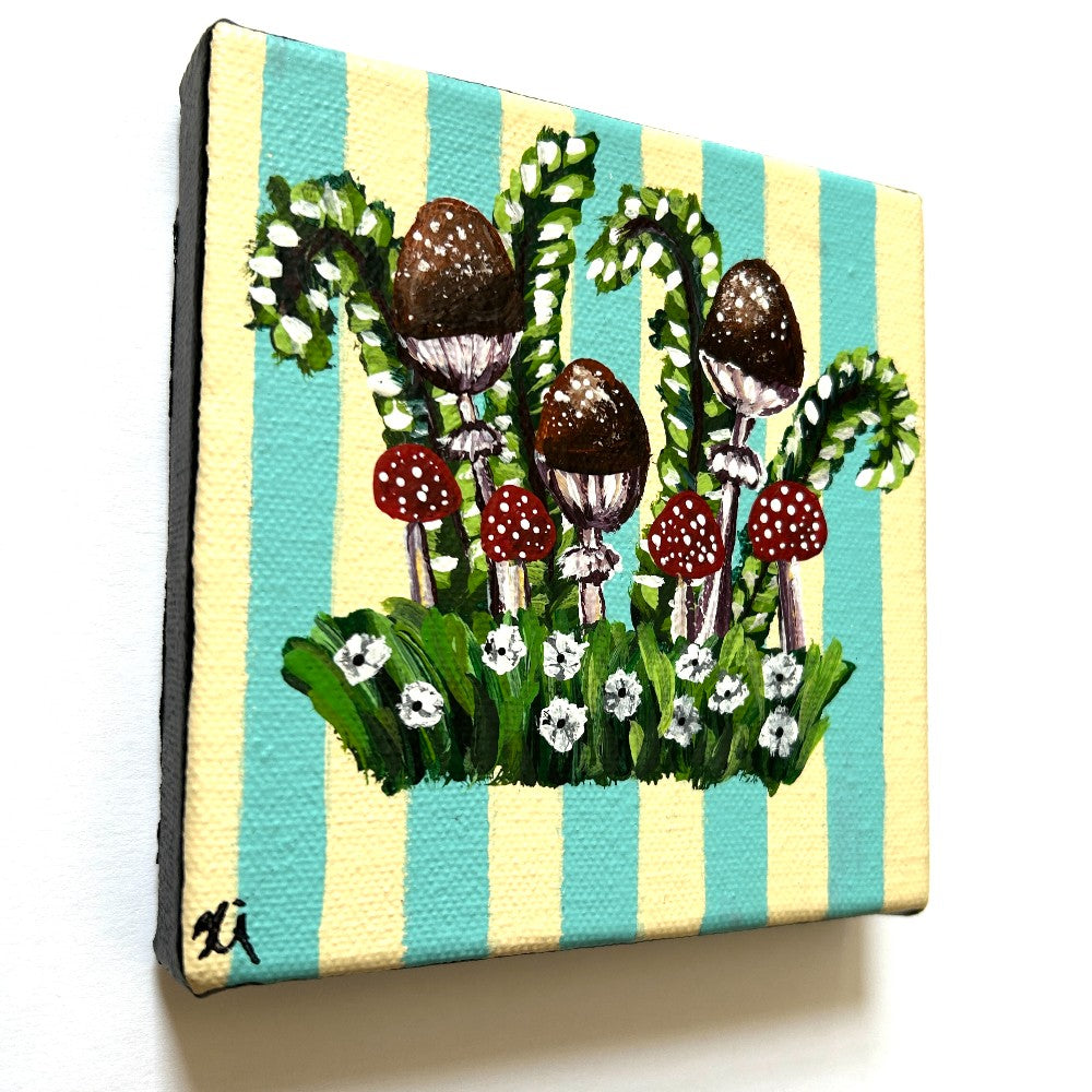 Mixed Button Blue 5x5" - by Emma Campbell|3936
