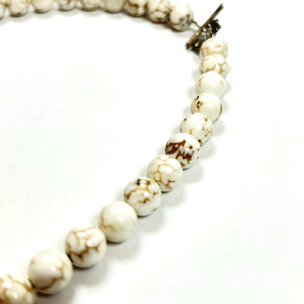 Agate & Howlite Gemstone Necklace – by Sarita Kamat Designs|4582