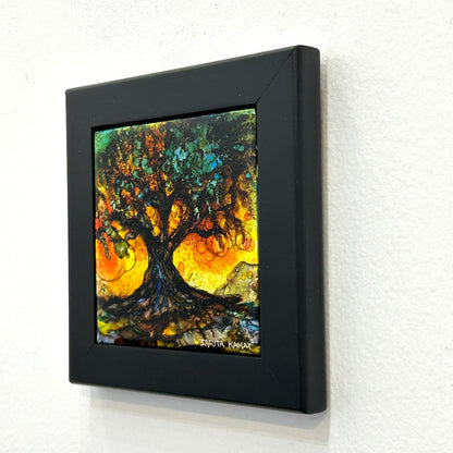 'The Soul of The Tree  - original Alcohol Ink Painting by Sarita Kamat Designs|4597