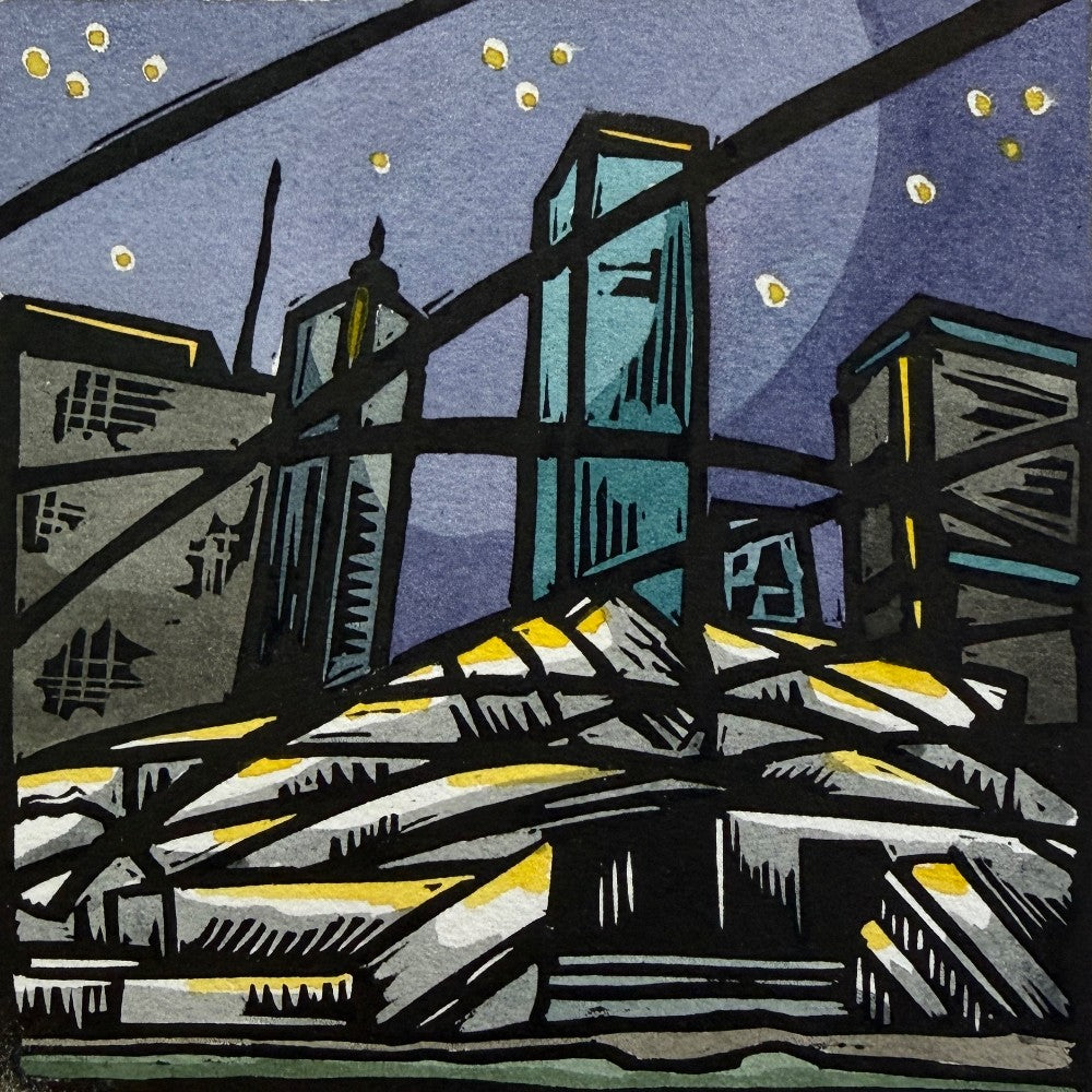Night Concert #1 - Framed - by Jill Kramer|4943