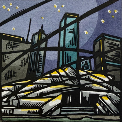 Night Concert #1 - Framed - by Jill Kramer|4943