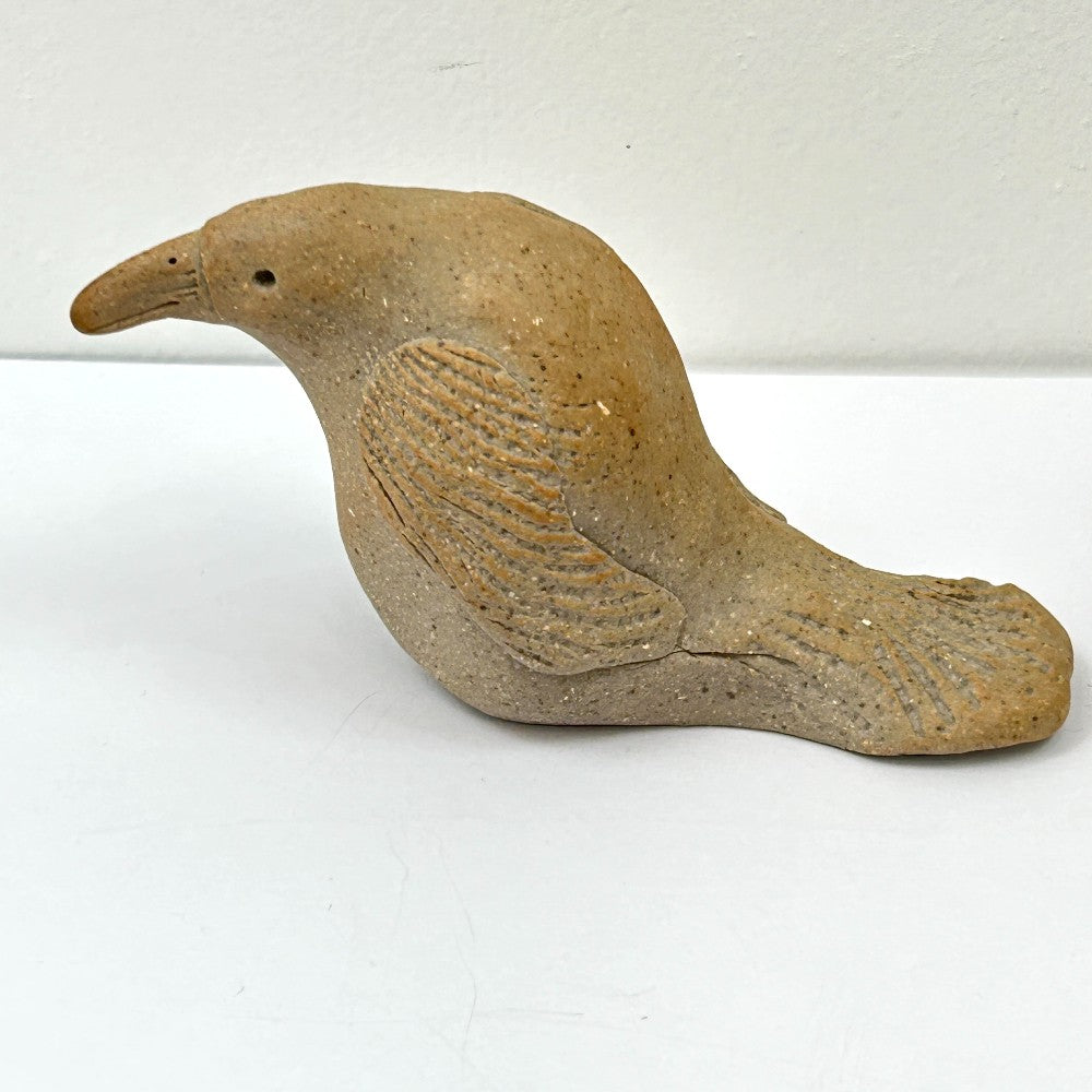 Ceramic Crow Sculpture - by Anne Maraviglia|4977