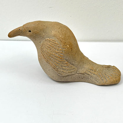 Ceramic Crow Sculpture - by Anne Maraviglia|4977
