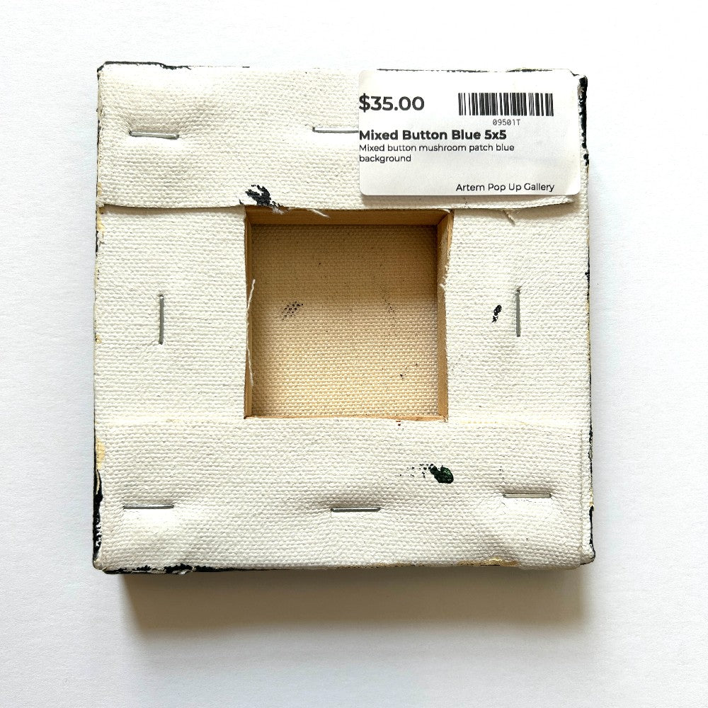 Mixed Button Blue 5x5" - by Emma Campbell|3937