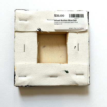 Mixed Button Blue 5x5" - by Emma Campbell|3937