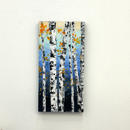 The Birch Forest #43 Whispers of Autumn   - by Sarita Kamat Designs|5155