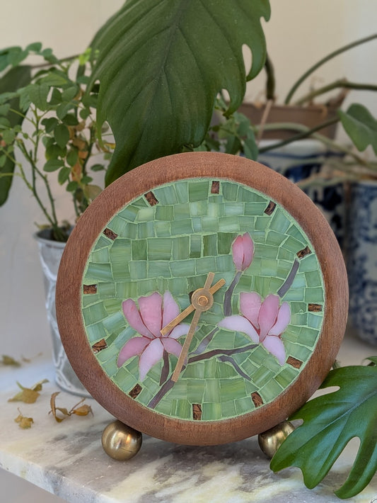 Magnolia clock - by Vaiju Saraf|5018