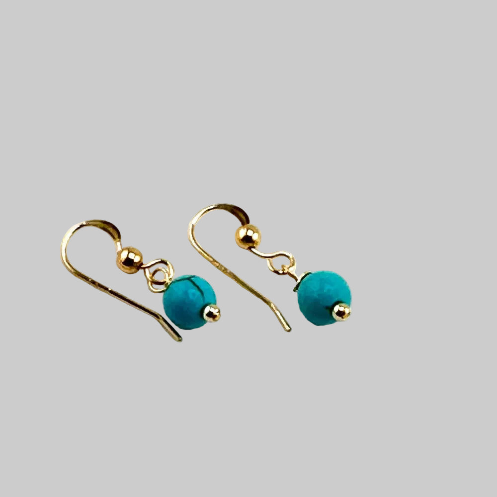 Magnesite Earrings 14K Gold filled - by Sarita Kamat|3718