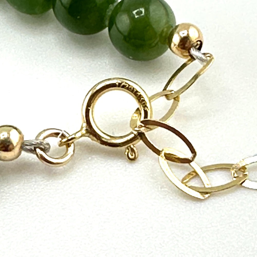 Jade Necklace with 14k gold filled Accents Necklace - by Sarita Kamat|4486