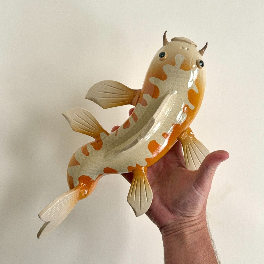 Orange Koi wall fish by Tim Mikus|5310