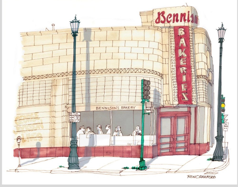 BENNISONS - 11x14" PRINT Original art - by Ron Crawford|4995