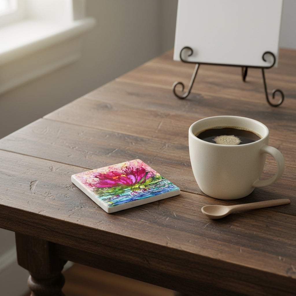 Waterlily Coaster- Made at Artem|4070