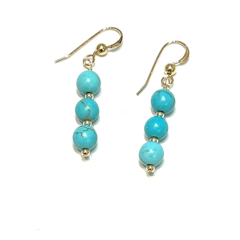Magnesite Earrings 14K Gold Filled - by Sarita Kamat|3803
