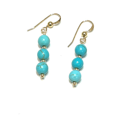 Magnesite Earrings 14K Gold Filled - by Sarita Kamat|3803